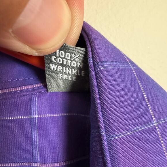 Kenneth Cole Reaction Regular Fit Cotton Button Up Shirt US Men's 15.5/34-35 - Picture 7 of 8